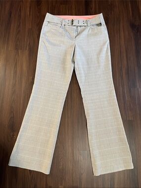 Tracy Evans Plaid Belted Pants